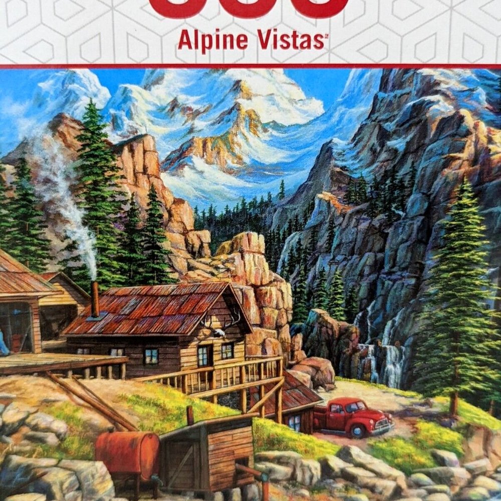500 Piece Mountain Mine and Red Truck Puzzle Sealed